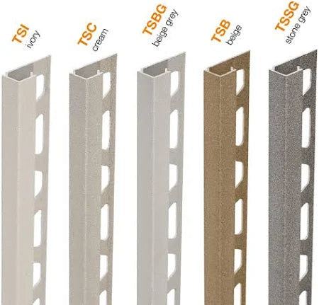 Schlüter Quadrat Profil Quadec Aluminium beschichtet  - Abschlussprofile Ablage und Ecke