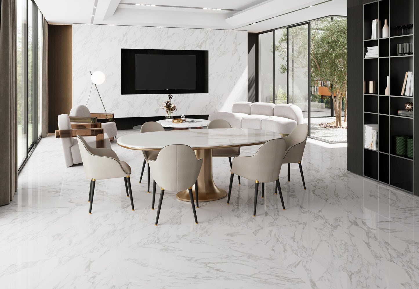 Arabescatto Marmor-Optik Tau Ceramica