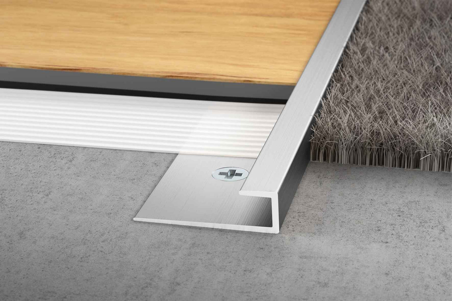 Schlüter Abschlussprofil VINPRO-S für Designboden, Vinyl, Parket, Laminat - Länge 2.5m