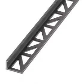 End rail 4-sided, shiny stainless steel 3m - square profile