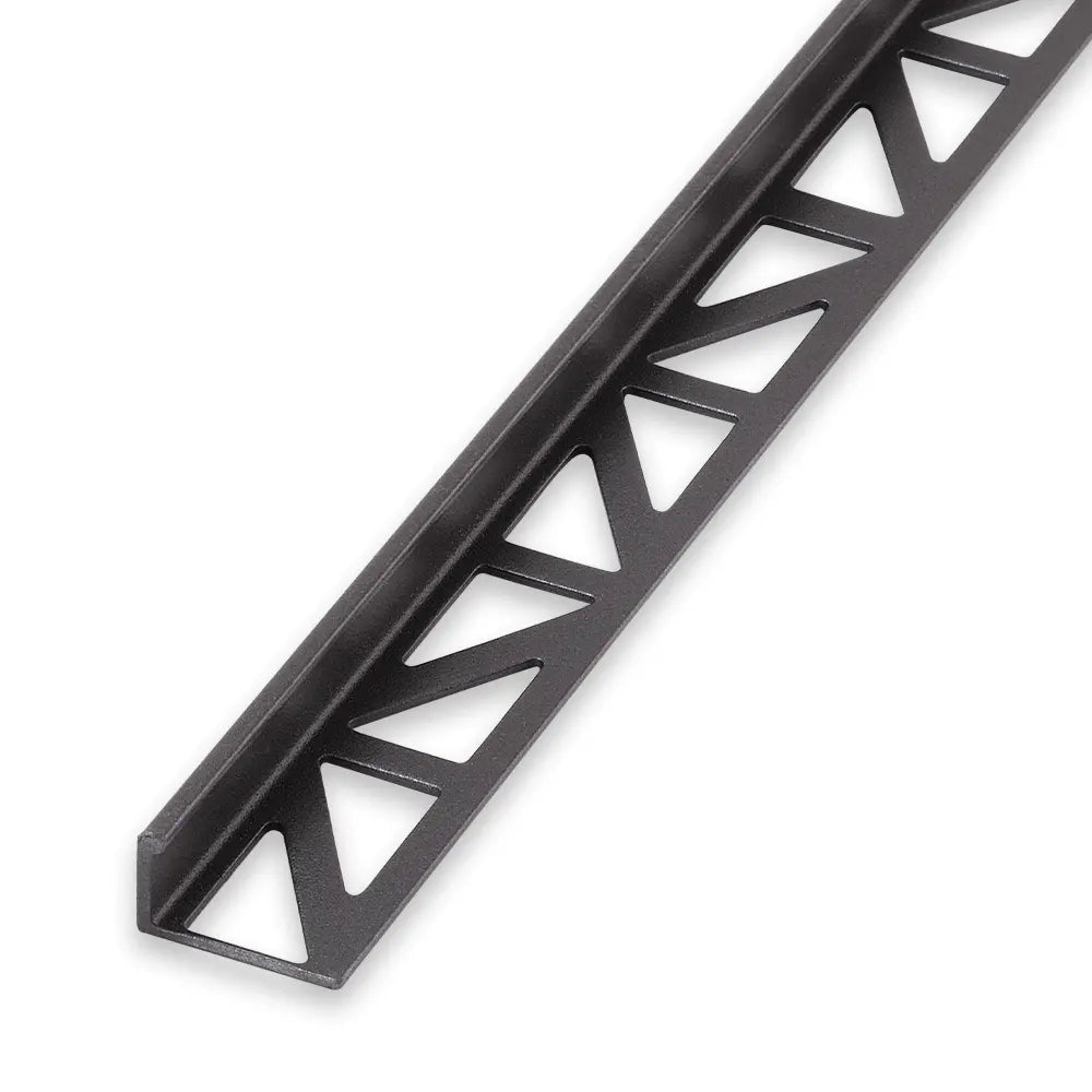 End rail 4-sided, shiny stainless steel 3m - square profile