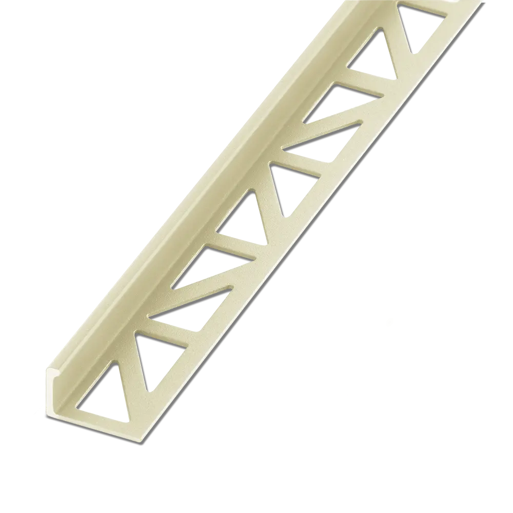 End rail 4-sided, shiny stainless steel 3m - square profile