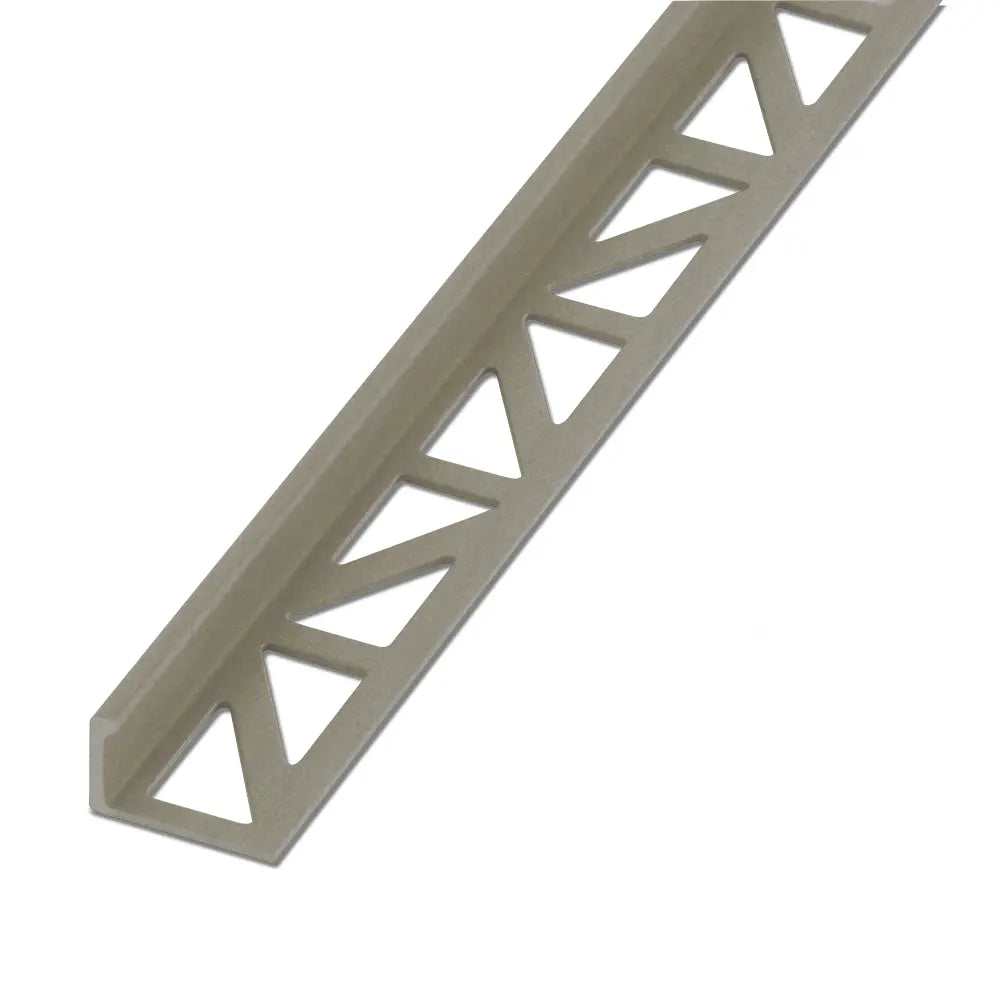 End rail 4-sided, shiny stainless steel 3m - square profile
