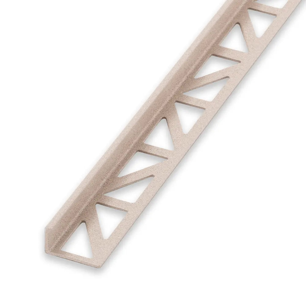 End rail 4-sided, shiny stainless steel 3m - square profile