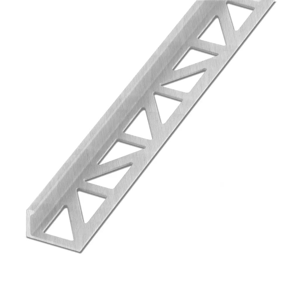 End rail 4-sided, shiny stainless steel 3m - square profile