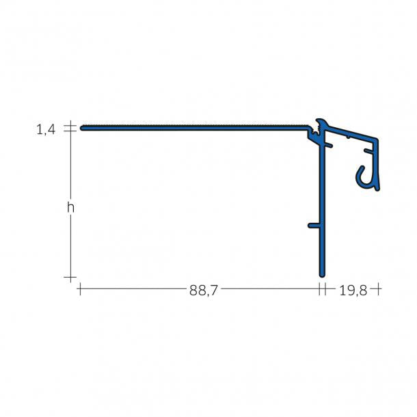 BLANKE BALKON - Abschlussprofil-Verbinder  - für den Abschlussprofil Balkon BP