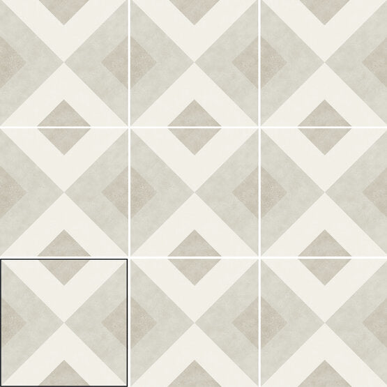 Brianna Enya und Nora Dekor-Fliesen von Carmen True Tiles Format 15X15cm
