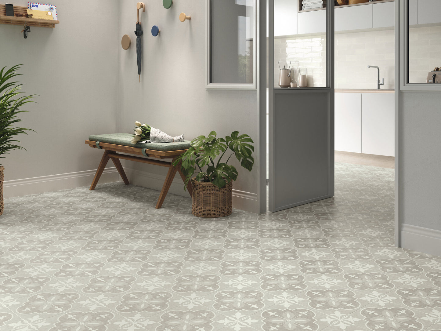 Brianna Enya und Nora Dekor-Fliesen von Carmen True Tiles Format 15X15cm
