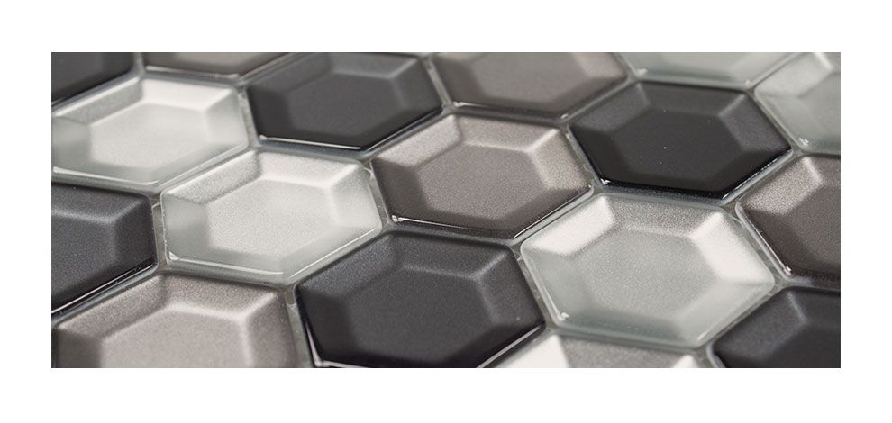 Mosaik Fliesen - Bisello grigio Netz 30x30cm