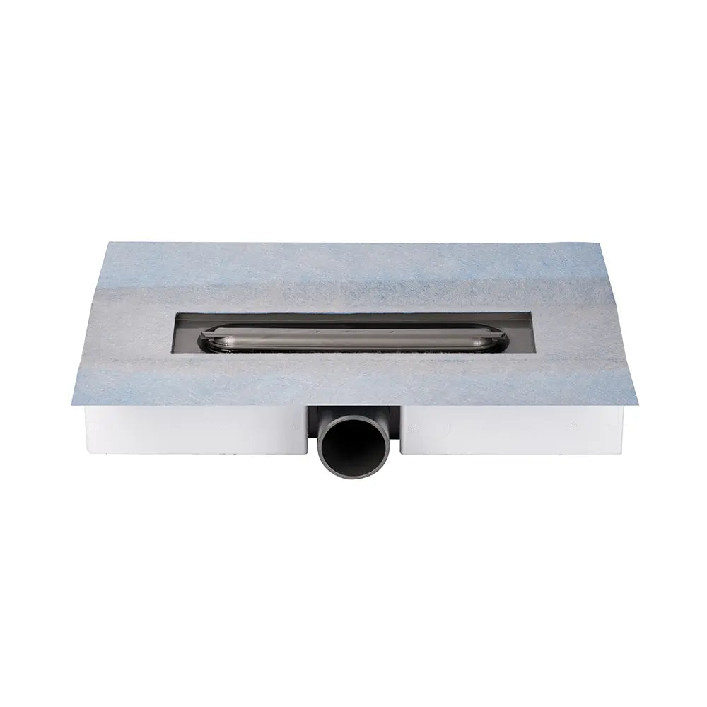 Blanke Diba Flex-Line - Duschrinne Höhe 75mm bodengleiche Dusche mit Designabdeckung Komplett Set