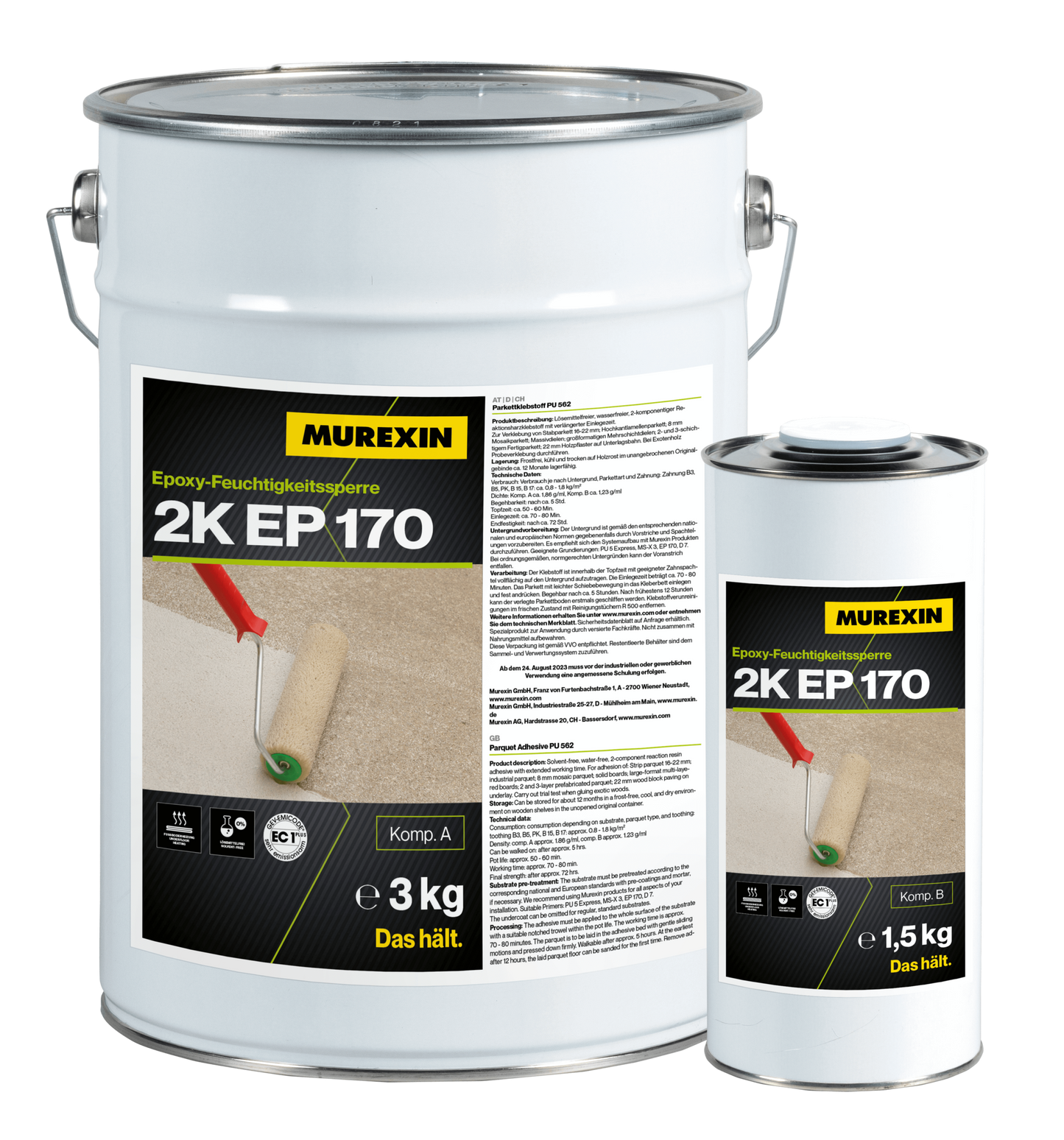 EPOXY-FEUCHTIGKEITSSPERRE 2K EP 170 - Set Komp. A+B 4.5Kg