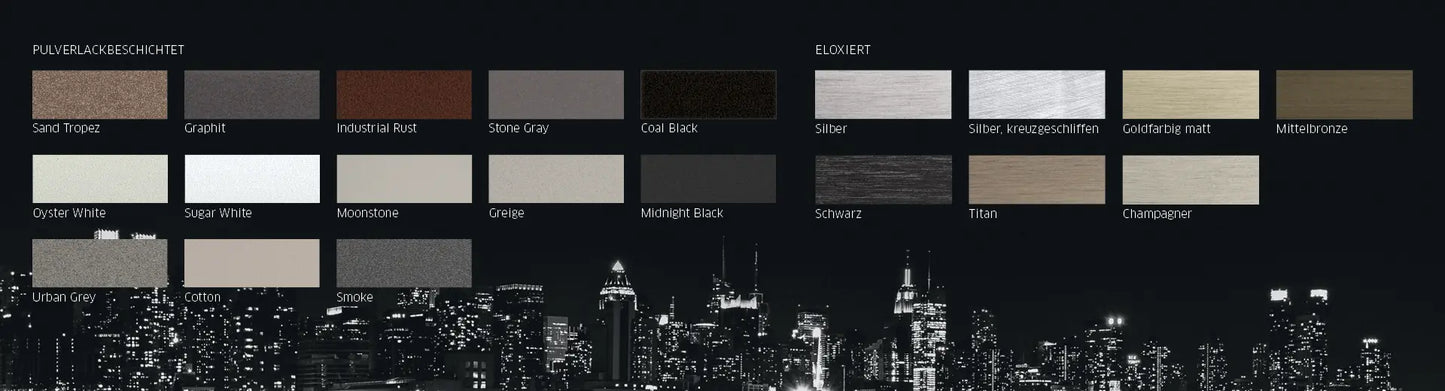 Innen-und Aussenecken für Quadratprofil Blanke Aluminium beschichtet - Eckprofile