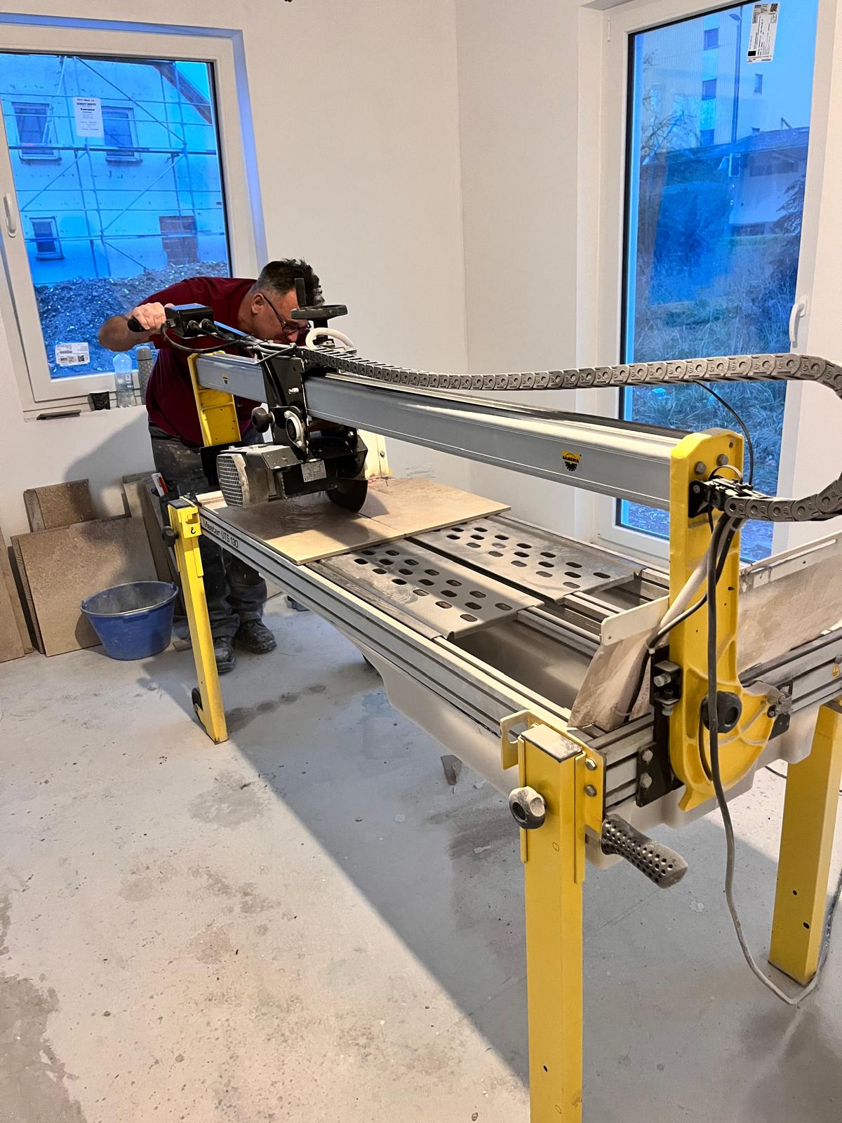 Samedia Master UTS 130 Robuste Baustellensäge für Naturstein und Fliesen 130cm Länge