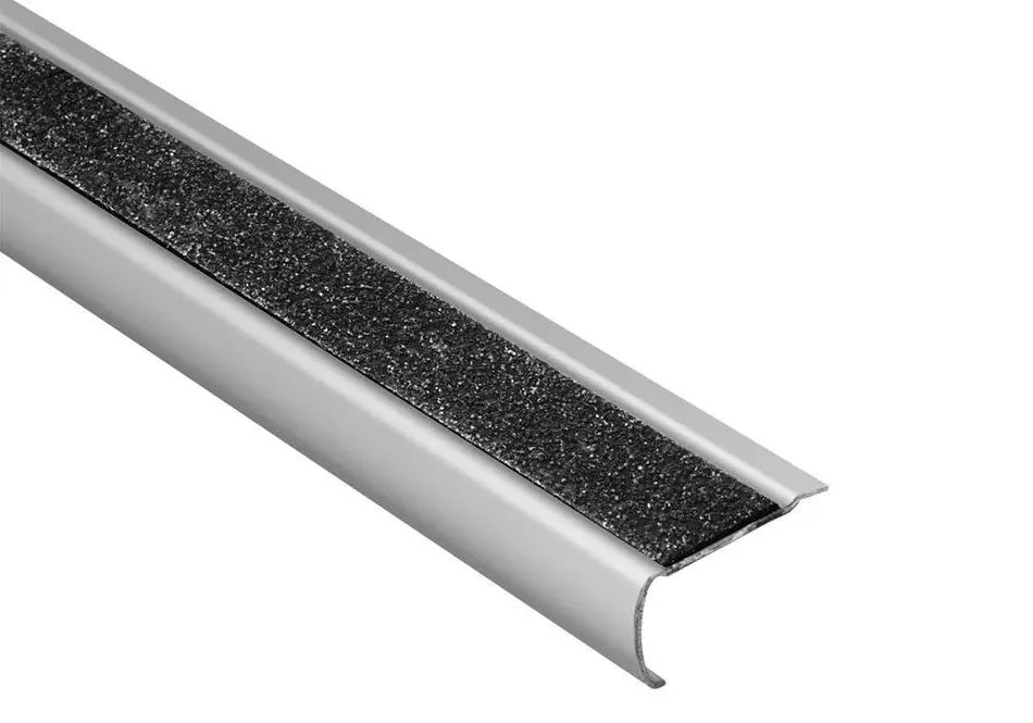 Angle end profile, shiny stainless steel 3m