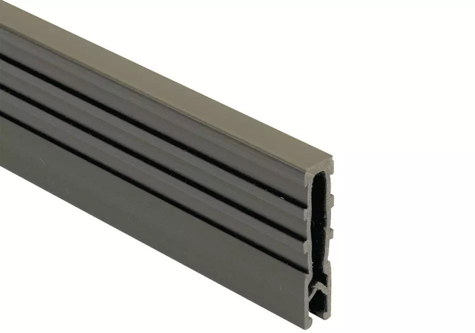 Angle end profile, shiny stainless steel 3m