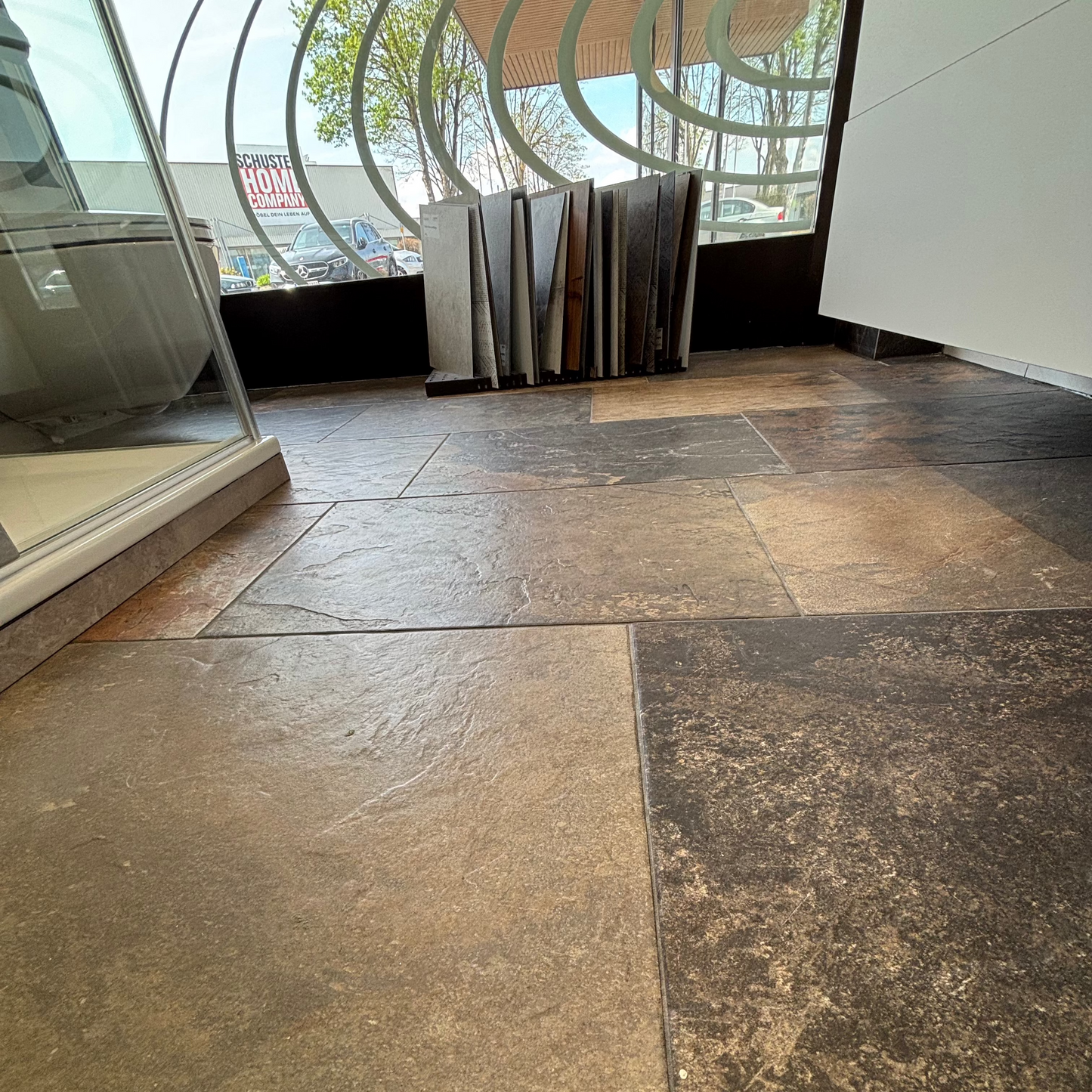 Slate Multicolor Bodenfliesen - Ausstellung Bad 2