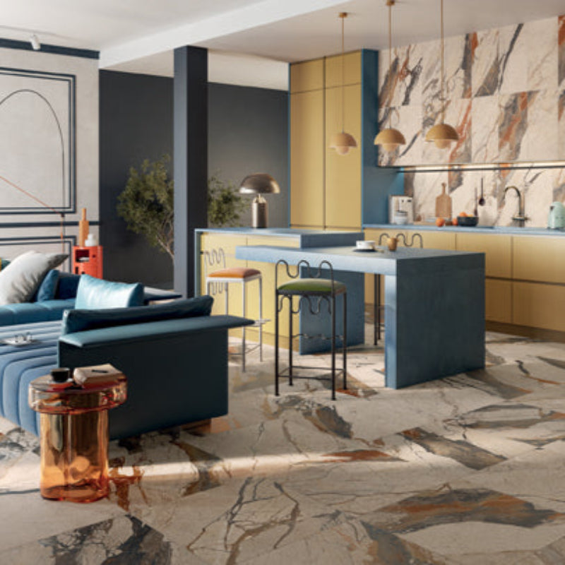 Imola The Room - Statuario Venato piccola - 120x260cm - Lagerfliese