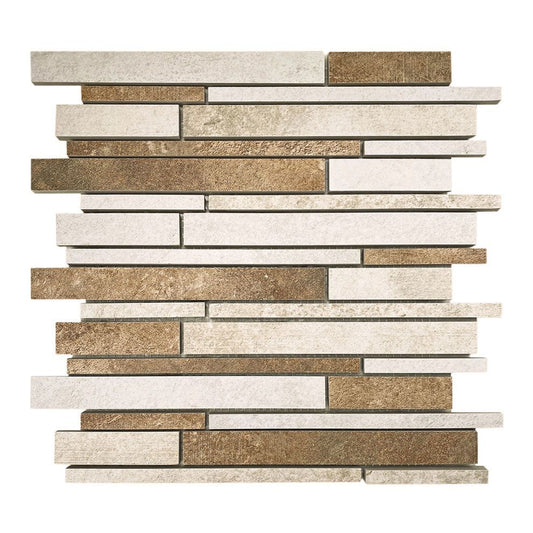Mosaik Fliesen - Multi Terreno bianco/beige/cotto Netz 30x30cm