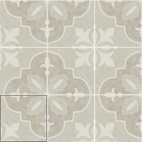 Brianna Enya und Nora Dekor-Fliesen von Carmen True Tiles Format 15X15cm