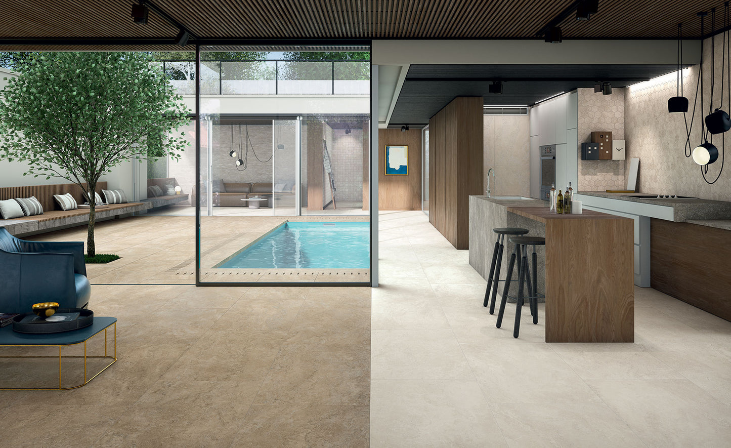 Thermae NovaBell Italien -Outdoor Platten für Außenbereich Treppen und  Pools