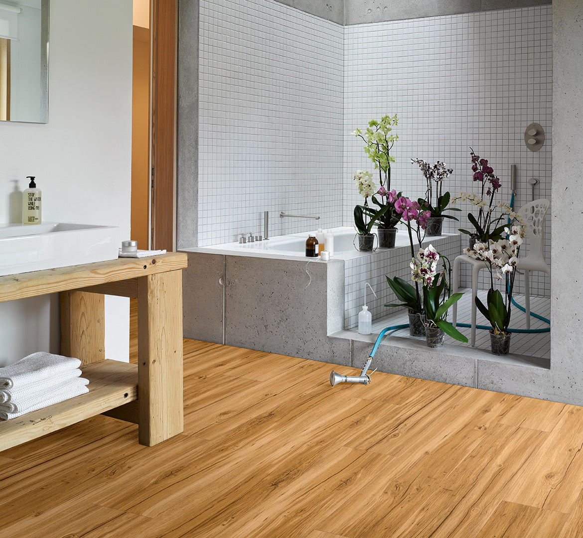 Parador Klick-Vinylboden SPC Basic 5.3 Eiche Memory Natur gebürstete Struktur Landhausdiele