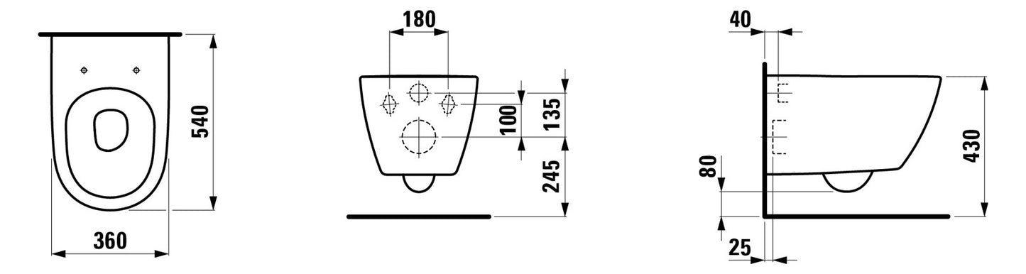SCALIDO-Wand-WC-Set TURNFLUSH Wirbelspültechnologie 7309717