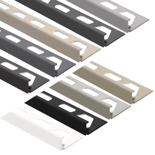 Angle end profile, shiny stainless steel 3m