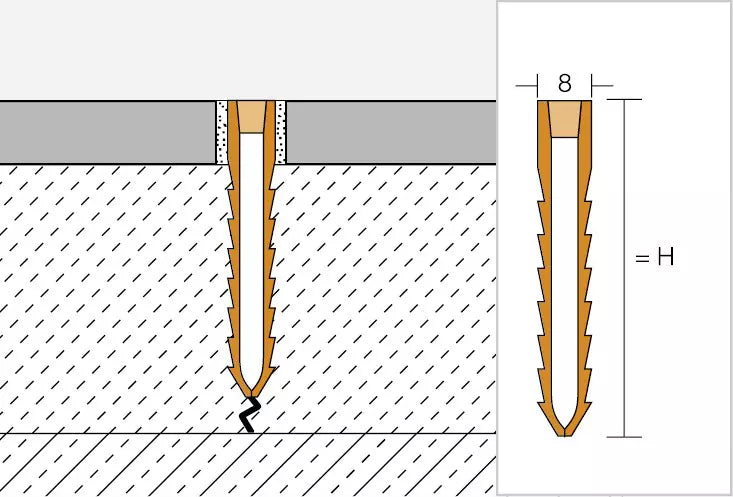 Schlüter-DILEX-MOP Profile - Ein Dehnfugenprofil mit stabilen gezahnten Seitenwänden aus Hart PVC-Regenerat