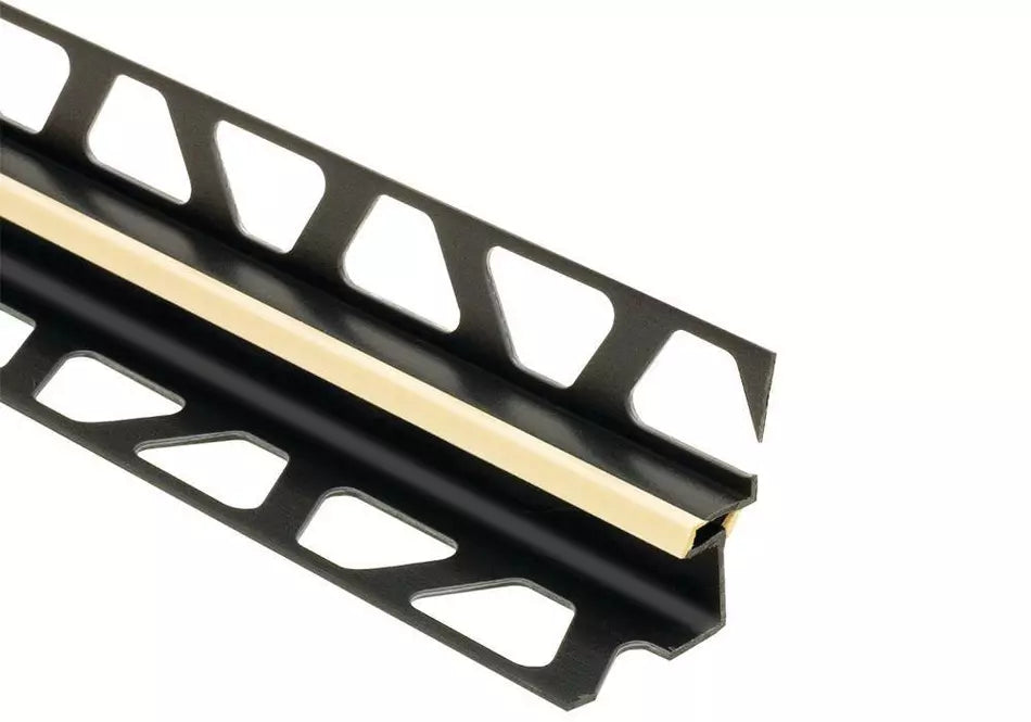 Angle end profile, shiny stainless steel 3m