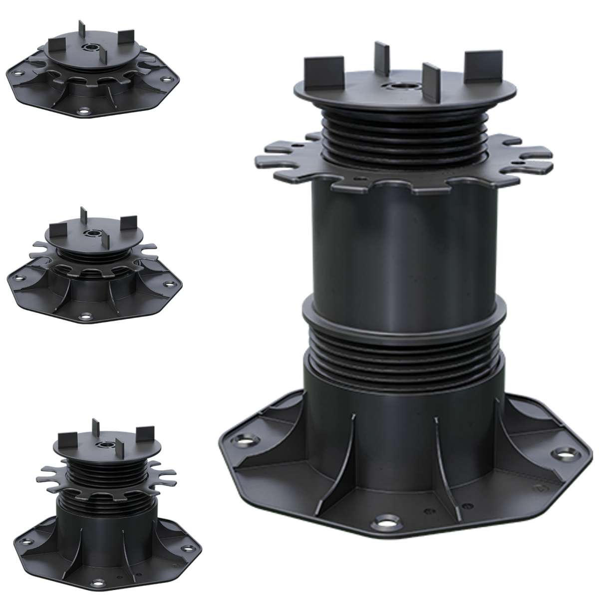 Terrassenlager mit Fugenkreuz Karle&Rubner Stellfuesse verstellbar 25-225 mm