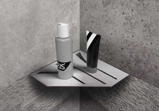 Eckablage Dusche aus Edelstahl - Blanke - Platz für Shampoo