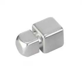 Eckverbinder - Abschlussschiene 4-eckig Edelstahl natur und gebürstet 2.5m - Quadratprofil