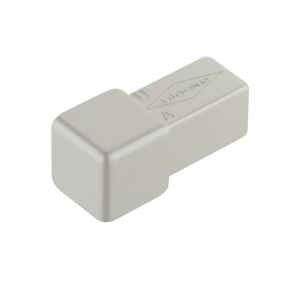 Eckverbinder - Abschlussschiene 4-eckig Edelstahl natur und gebürstet 2.5m - Quadratprofil