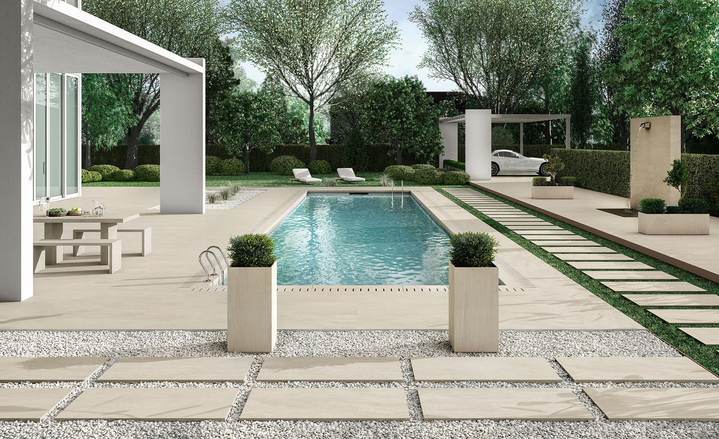 Terrassenplatten Aussenbereich -Lagerware Fliesen Format 60X60X2cm