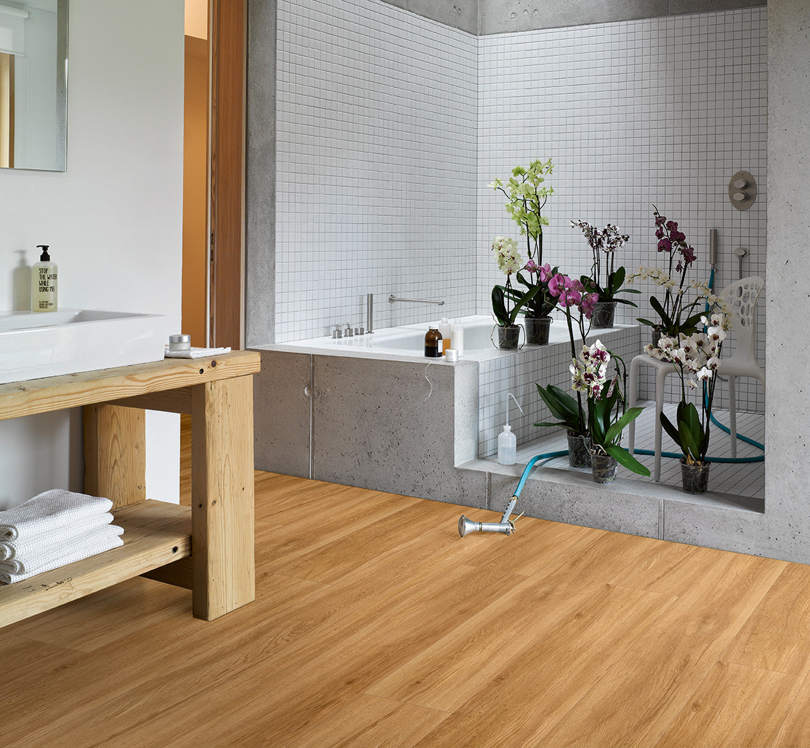 Parador Klick-Vinylboden SPC Basic 5.3 Eiche Sierra Natur gebürstete Struktur Landhausdiele