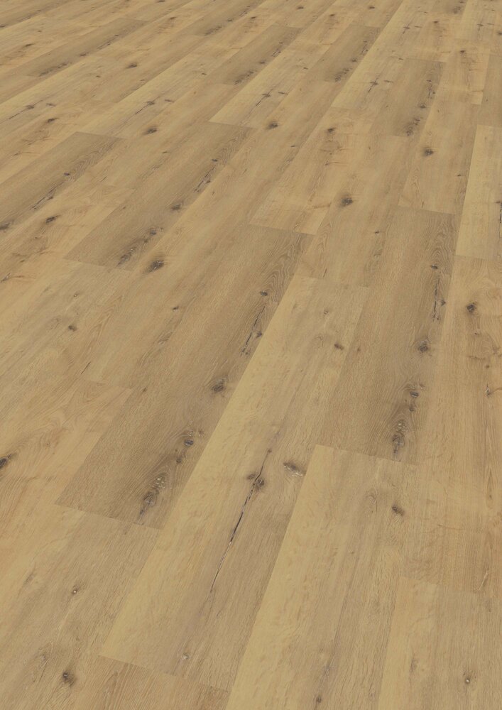 Vinyl Tilo Oak Safari with click system and impact sound insulation