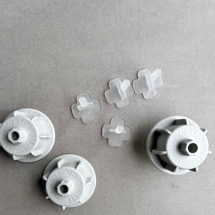 Verlegehilfe Set 250 Stück Gewindelasche + 150 Stück Zughauben (für Fliesen bis 12mm)
