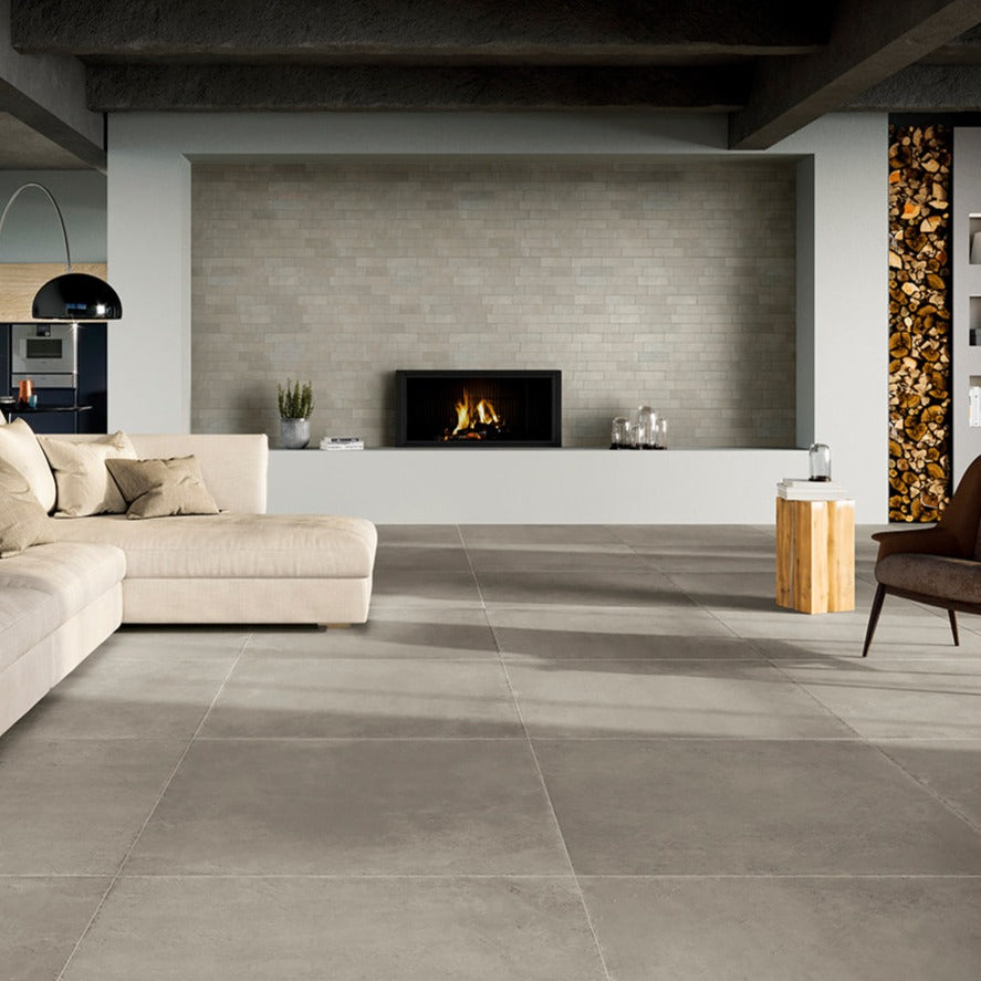 Castelli vanilla - Fliesen Steinoptik von Isla Tiles Italien - römischer Verband