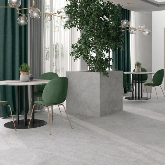 Terrassenplatten Devon silver Tau Ceramica  61X61X2 cm Zement-Optik