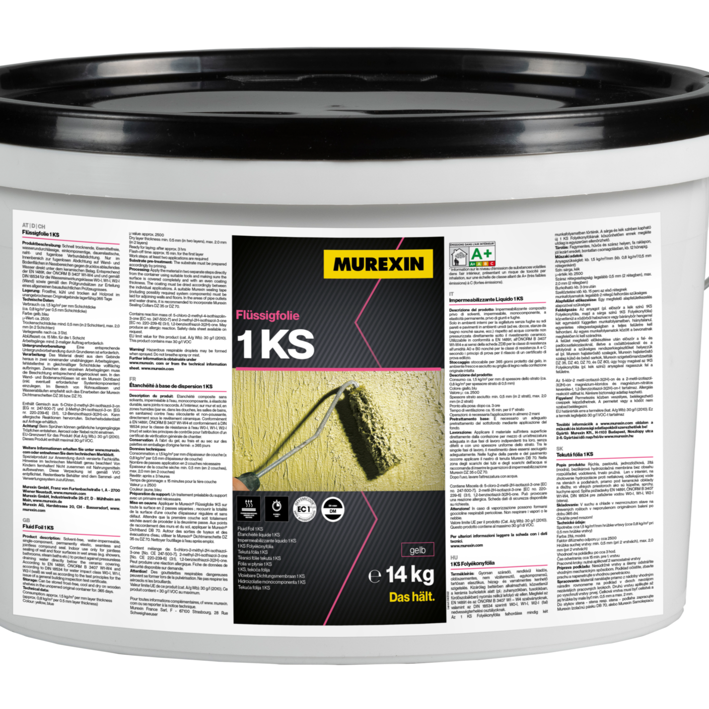 Liquid film 1KS Murexin - for sealing in wet areas