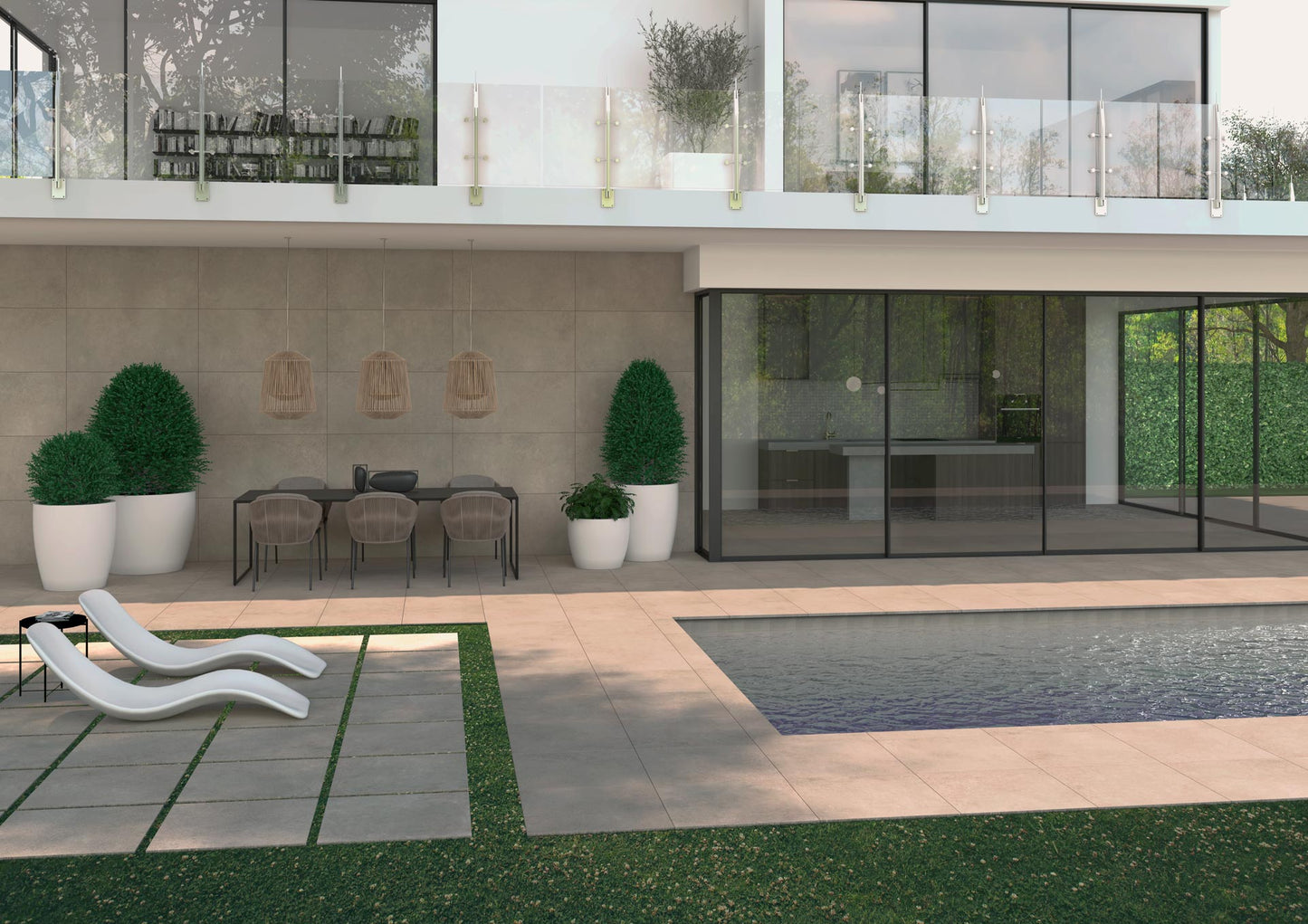 Integra White Tau Ceramica Stein-Optik 60X60X1cm weiss