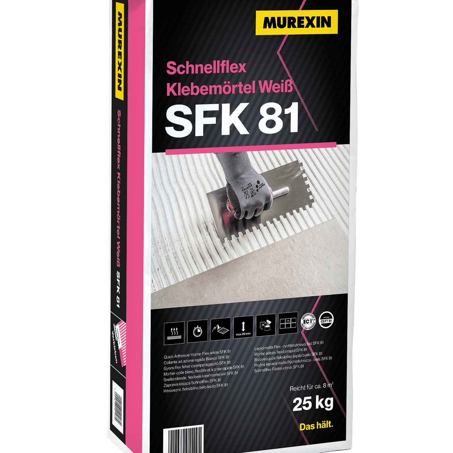 Schnellflex Klebemörtel Weiß SFK 81 Murexin - Naturstein Kleber