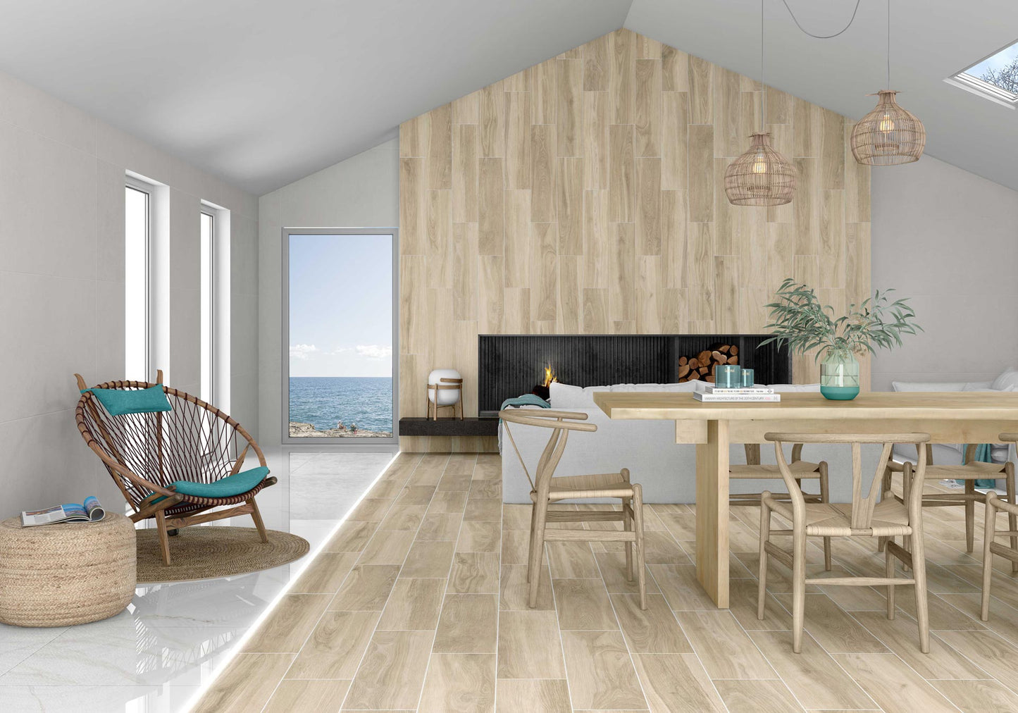 Integra White Tau Ceramica Stein-Optik 60X60X1cm weiss