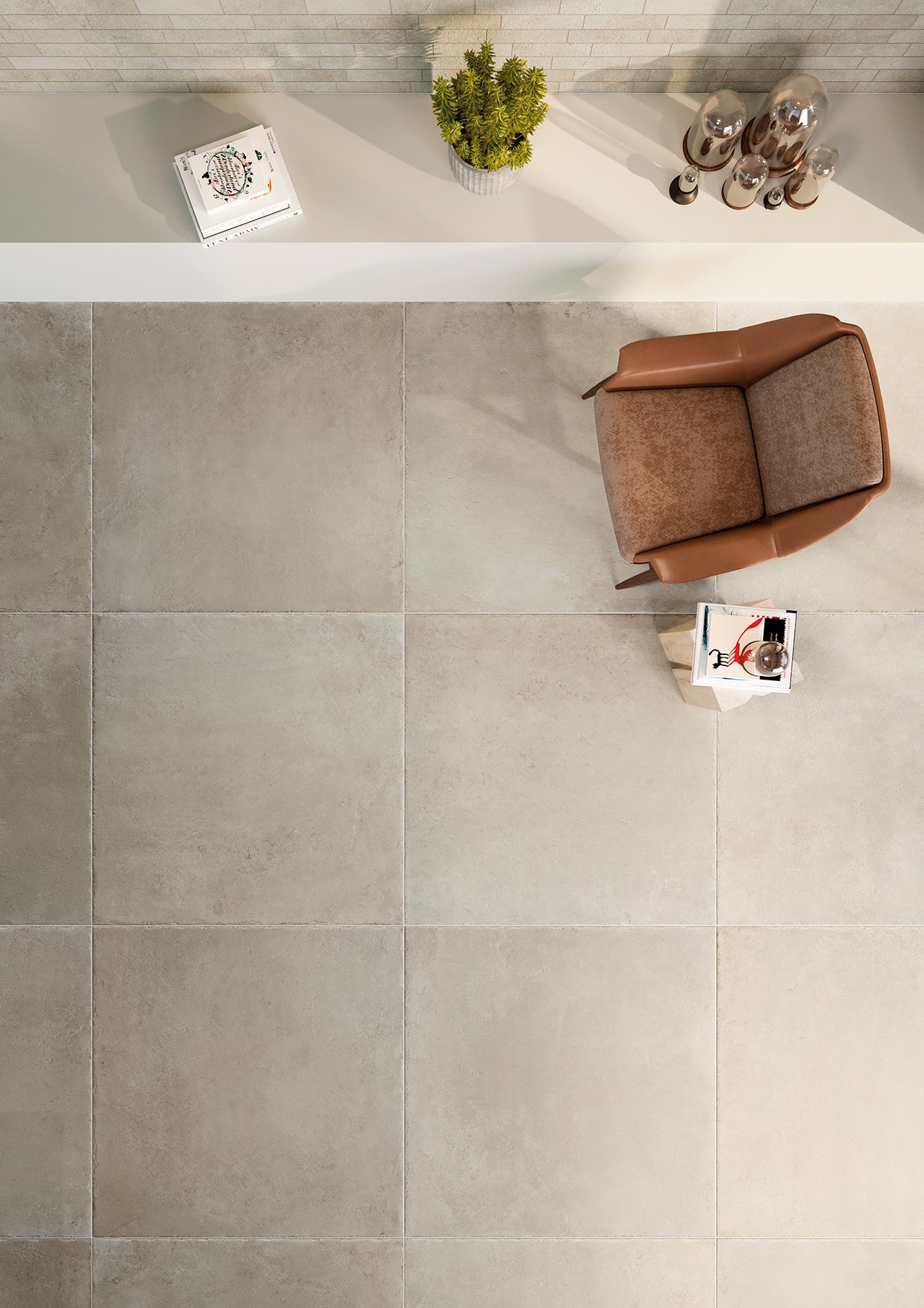 Castelli vanilla - Fliesen Steinoptik von Isla Tiles Italien - römischer Verband