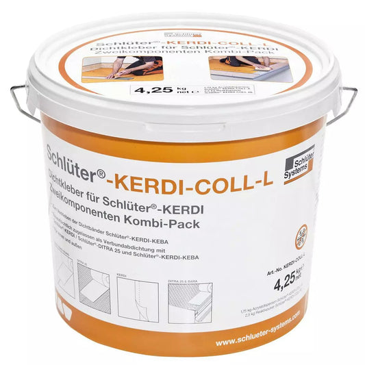 Schlüter-KERDI-COLL-L - Ein zweikomponierter Dichtkleber auf Basis lösemittelfreien Acrylatdispersion und eines zementären Reaktivpulvers