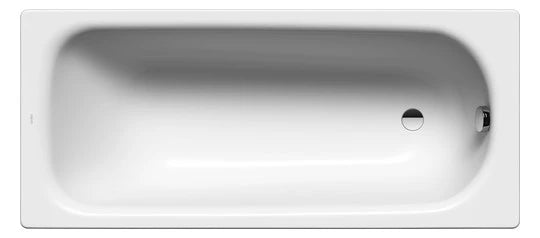 Stahl-Einbau-Badewanne weiß 160x70x39,5cm Sanibel Körperform