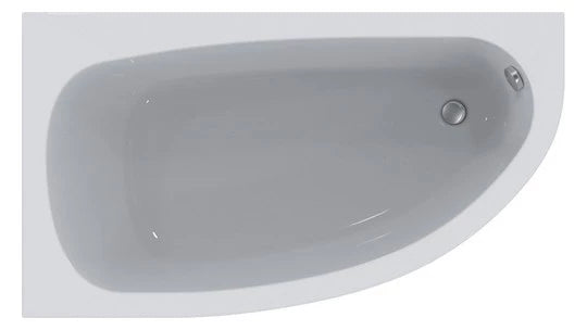 Acryl-Einbau-Badewanne weiß 160x90x46,5cm Sanibel Raumsparwanne links