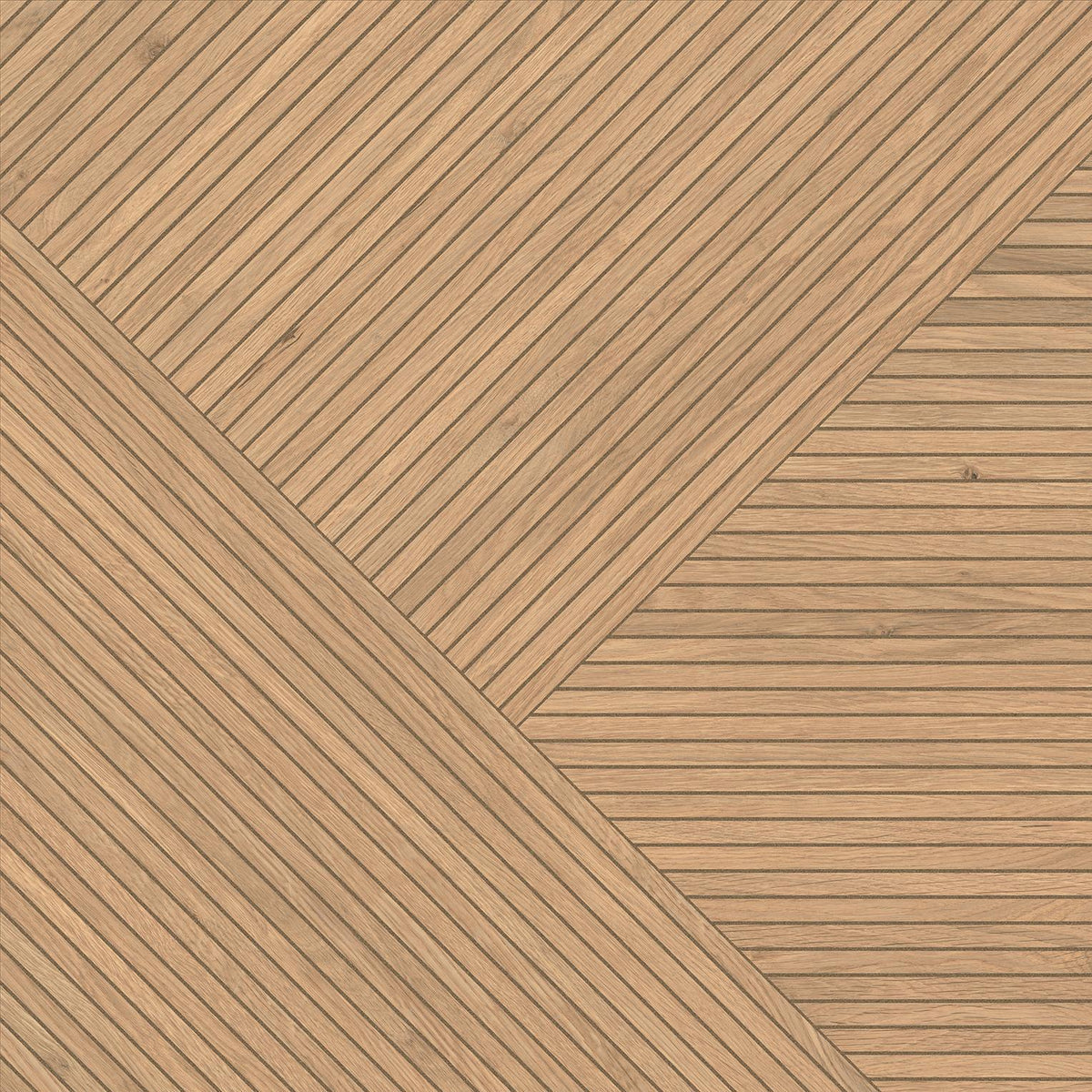 Atlas Concorde LOG Amber Oak Natural – Holzoptikfliesen mit 3D Tatami & Fischgrät-Dekor