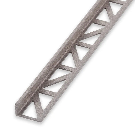 End rail 4-sided, shiny stainless steel 3m - square profile 