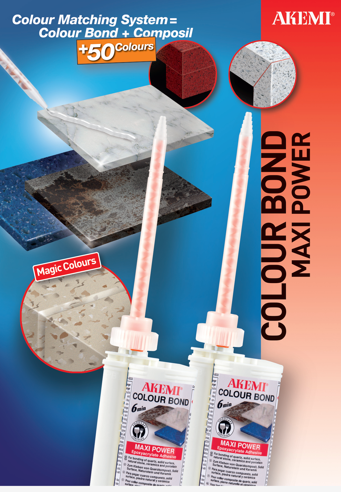 Akemi Colour Bond Maxy Power 250ml – Verfugen und Verkleben von Gehrungsschnitten